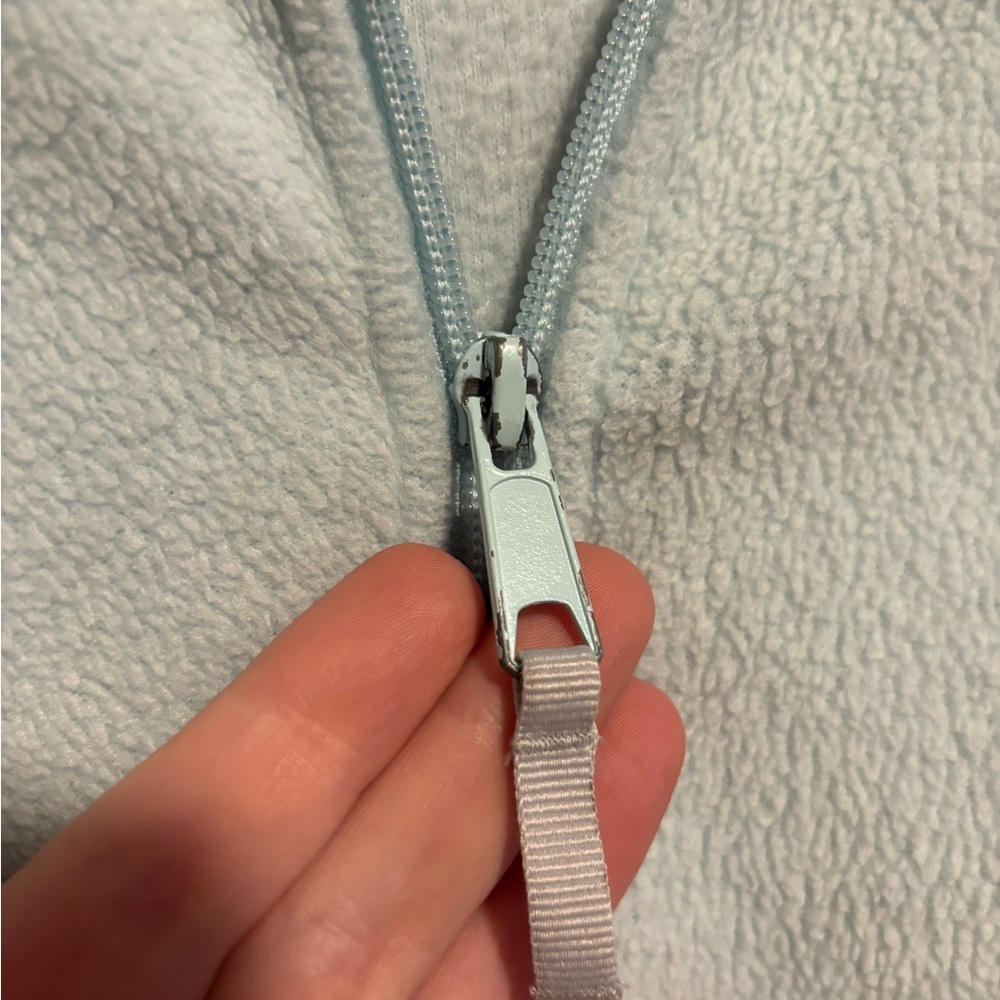 COLUMBIA Light Blue Fleece Jacket - Picture 4 of 5